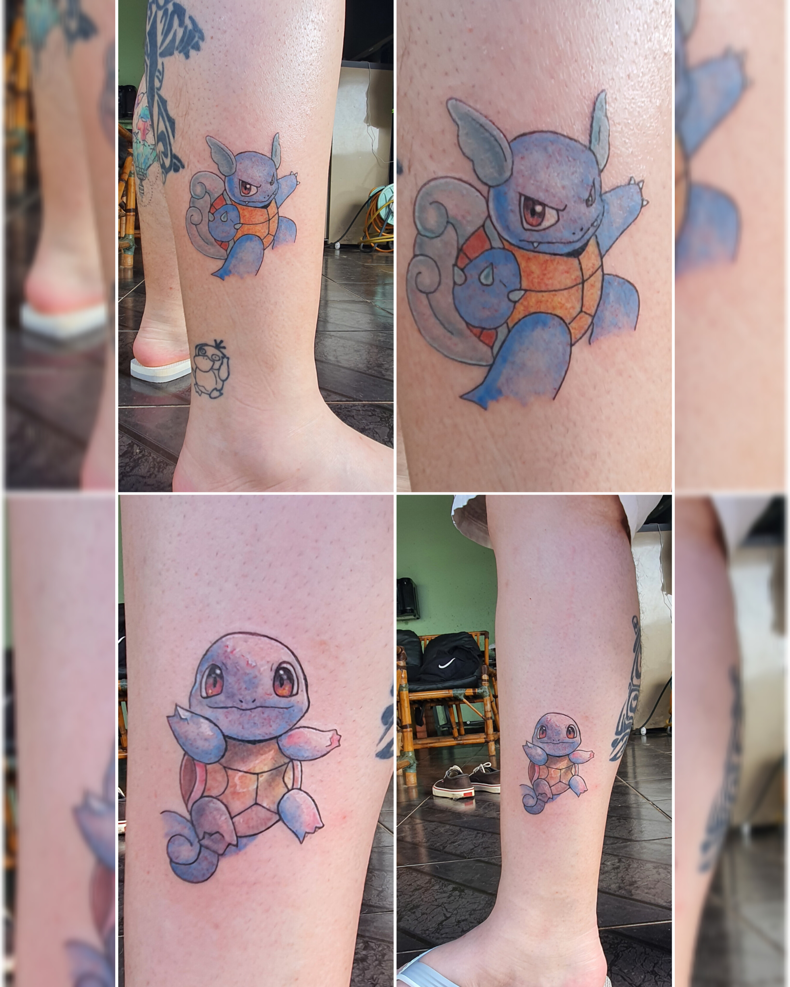 Tatuagem colorida vibrante com alto impacto visual
