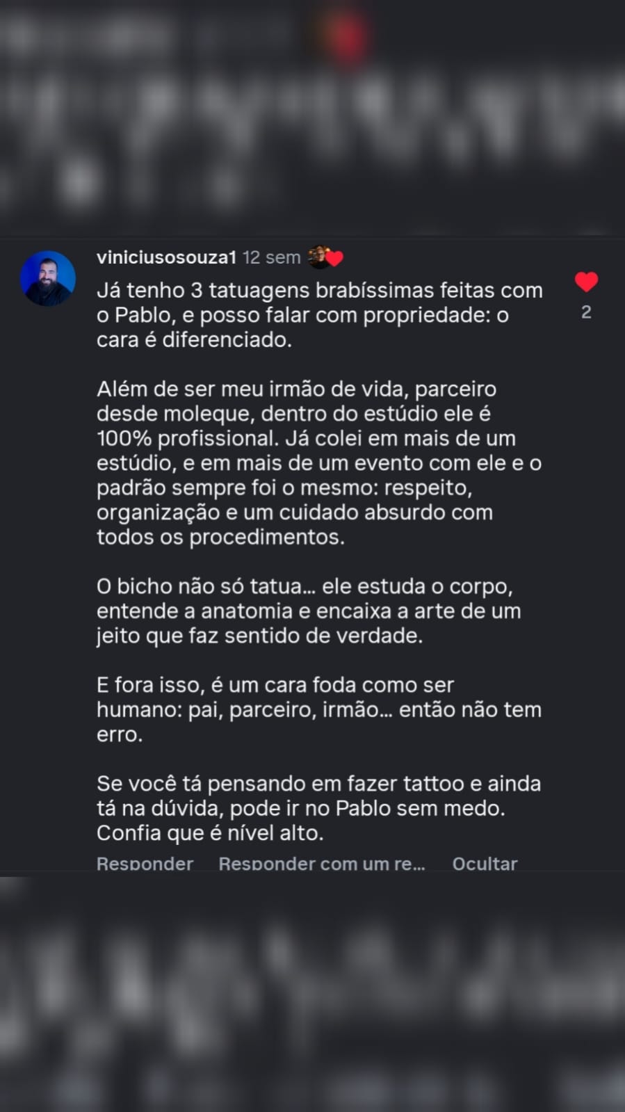 Depoimento real de cliente da Glingindeberg.ink — avaliação 06