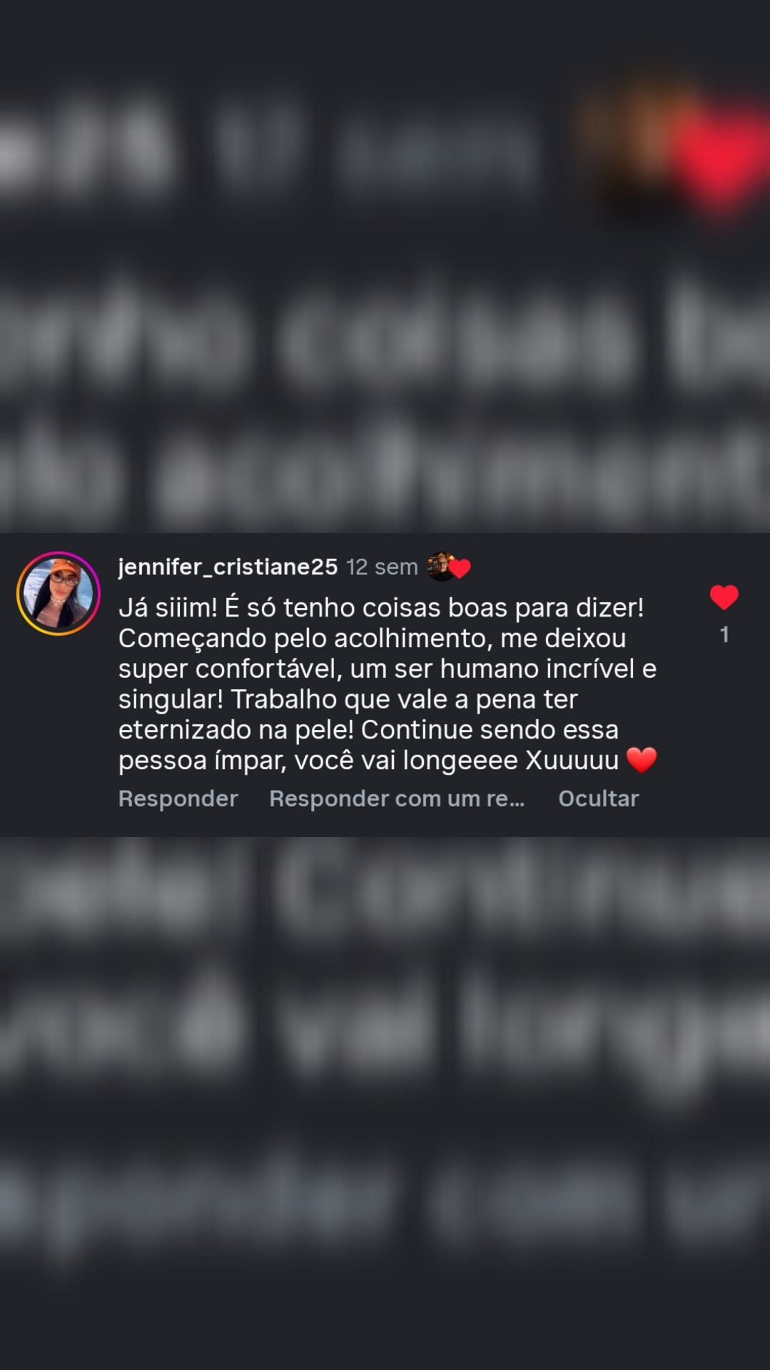 Depoimento real de cliente da Glingindeberg.ink — avaliação 07